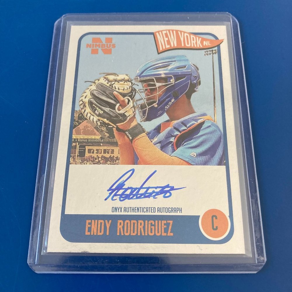 Onyx, Endy Rodriguez Baseball Card, Autographed